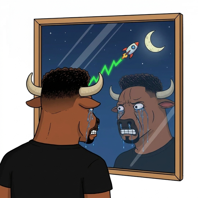 The bull at the window watching the rocket fly to the moon